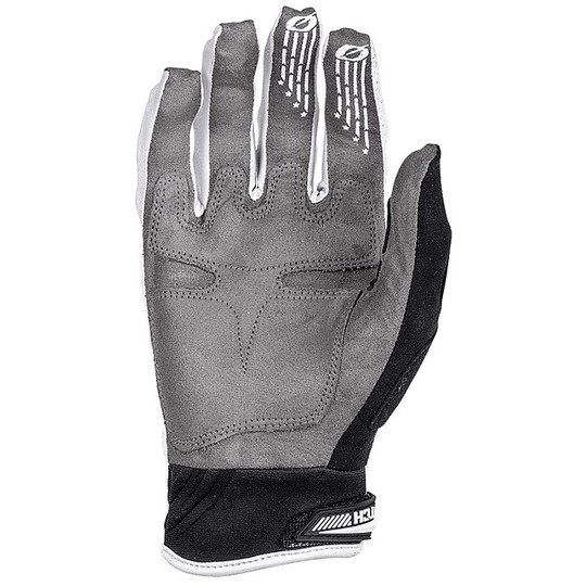 Oneal Butch Carbon Cross Enduro Motorcycle Gloves With White Protection