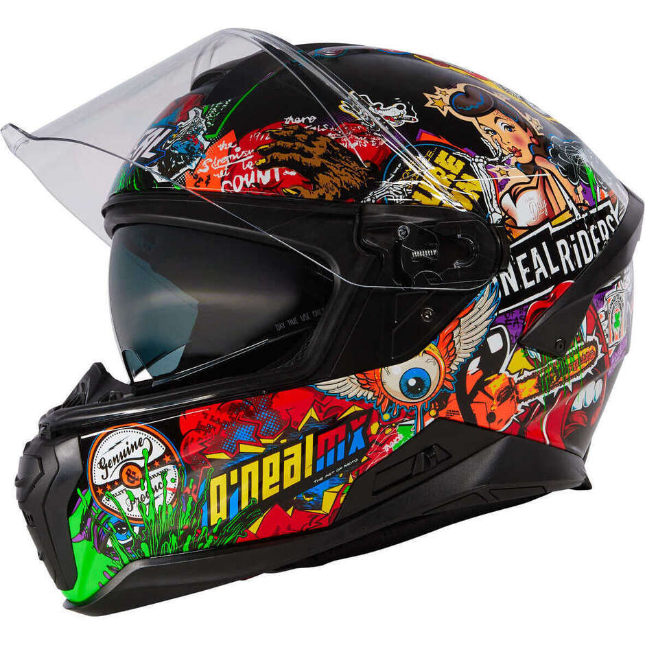 O'neal CHALLENGER CRANK Full Face Motorcycle Helmet Black/Multi