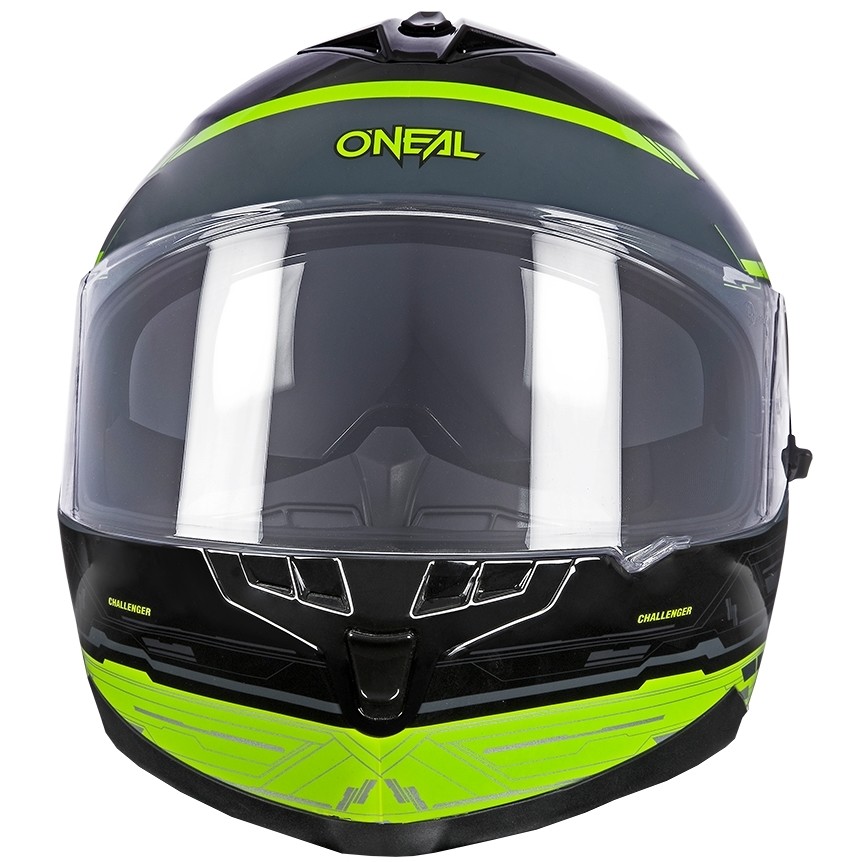 Oneal Challenger Helm Matrix Schwarz Gelb Motorradhelm