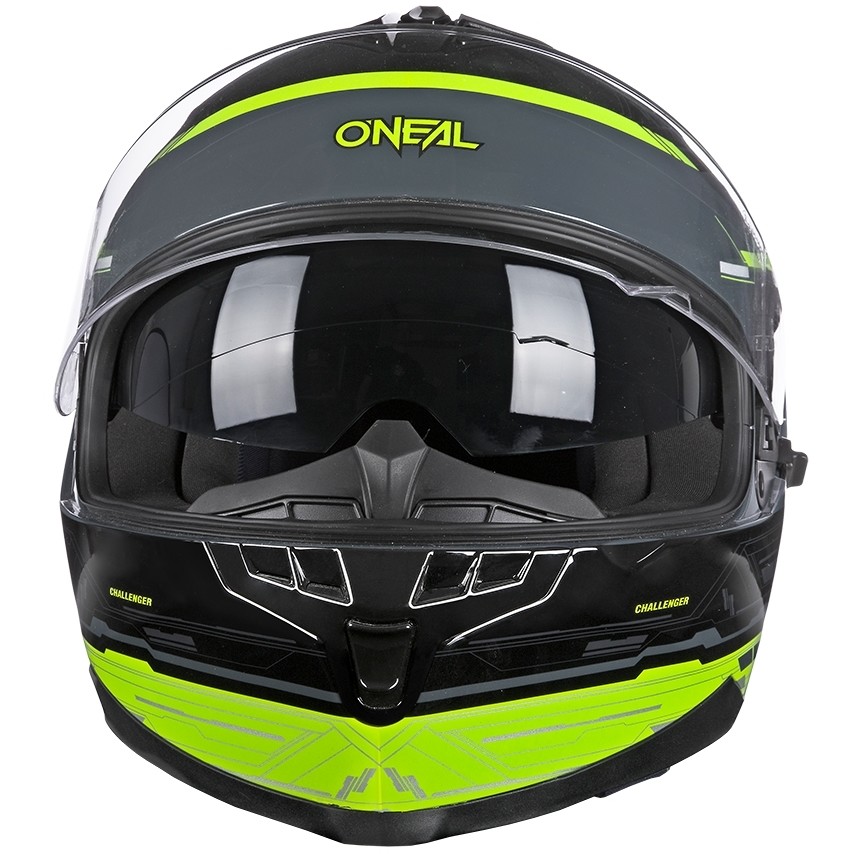 Oneal Challenger Helm Matrix Schwarz Gelb Motorradhelm
