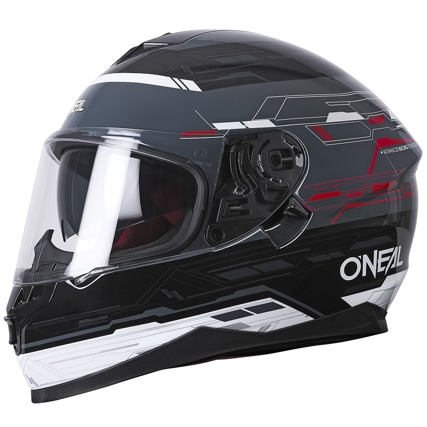 Oneal Challenger Helm Matrix Schwarz Rot Motorradhelm