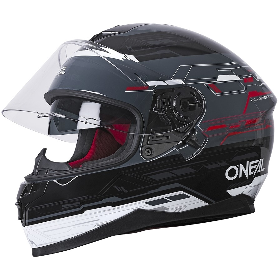 Oneal Challenger Helmet Matrix Black Red Casque de moto