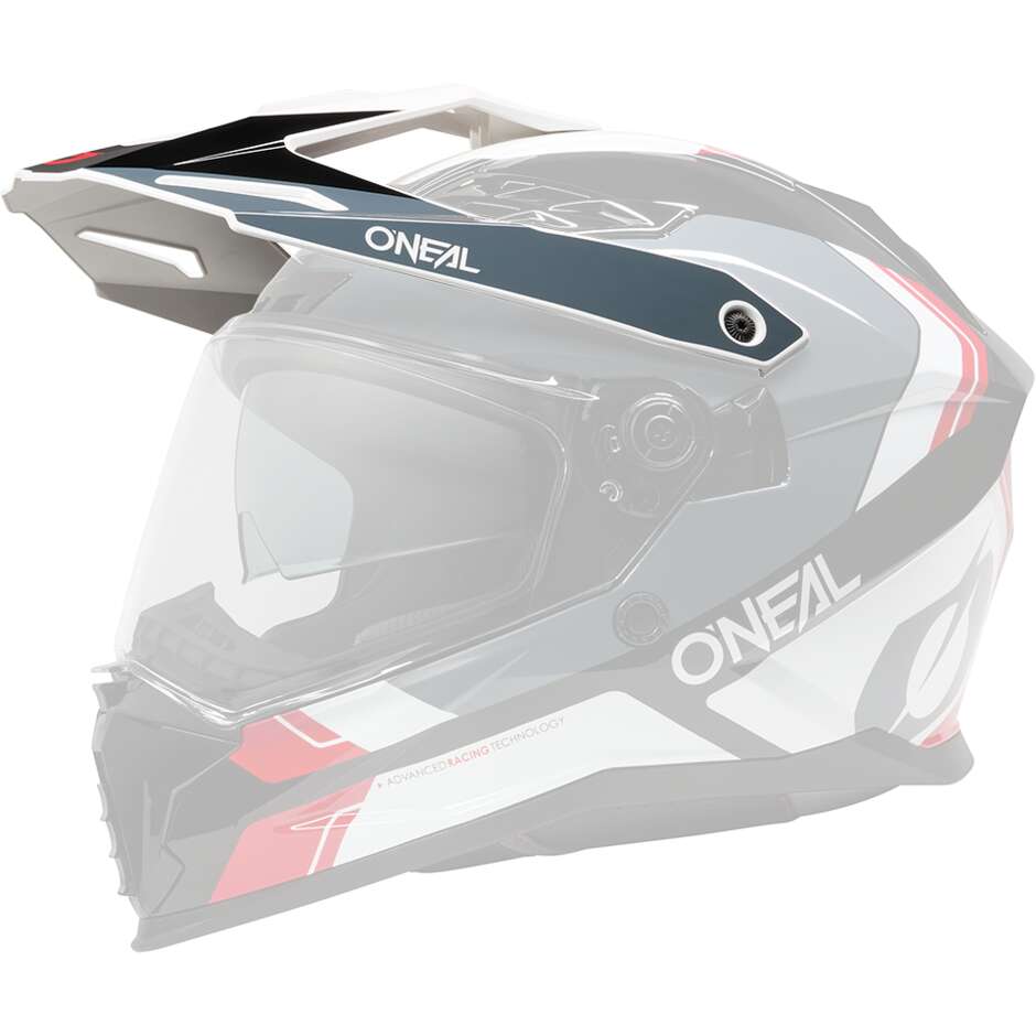 O'NEAL D-SRS NOMAD Visier Schwarz Weiß Rot