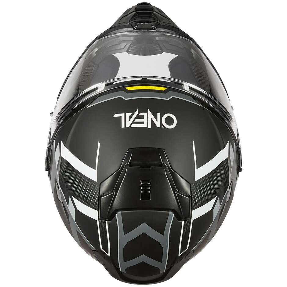 Oneal D-SRS SQUARE Adventure Full Face Motorcycle Helmet Grey Yellow