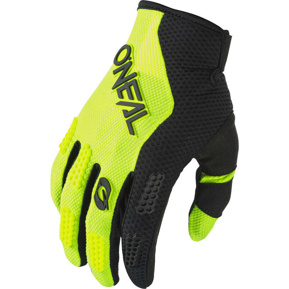 O'neal ELEMENT Cross Enduro Motorcycle Gloves for Children Black/Neon Yellow