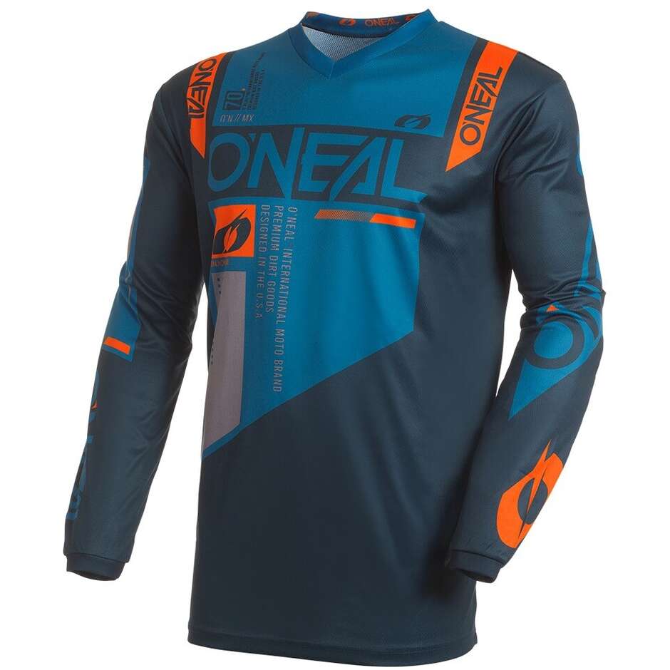 Oneal ELEMENT FACTOR Blue Orange Cross Enduro Motorcycle Jersey