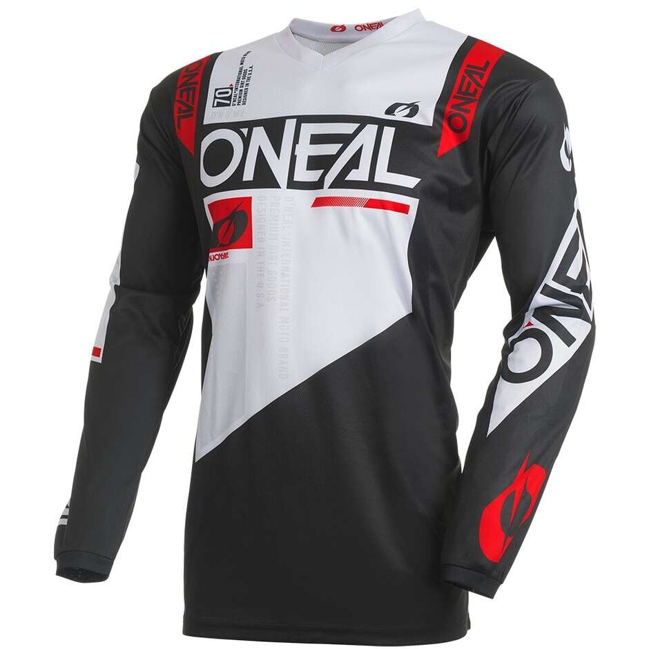 Oneal ELEMENT FACTOR Motocross Enduro Jersey Black White
