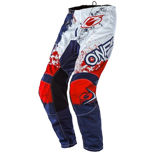 O'neal Element Impact Moto Cross Enduro Pants Blue Red