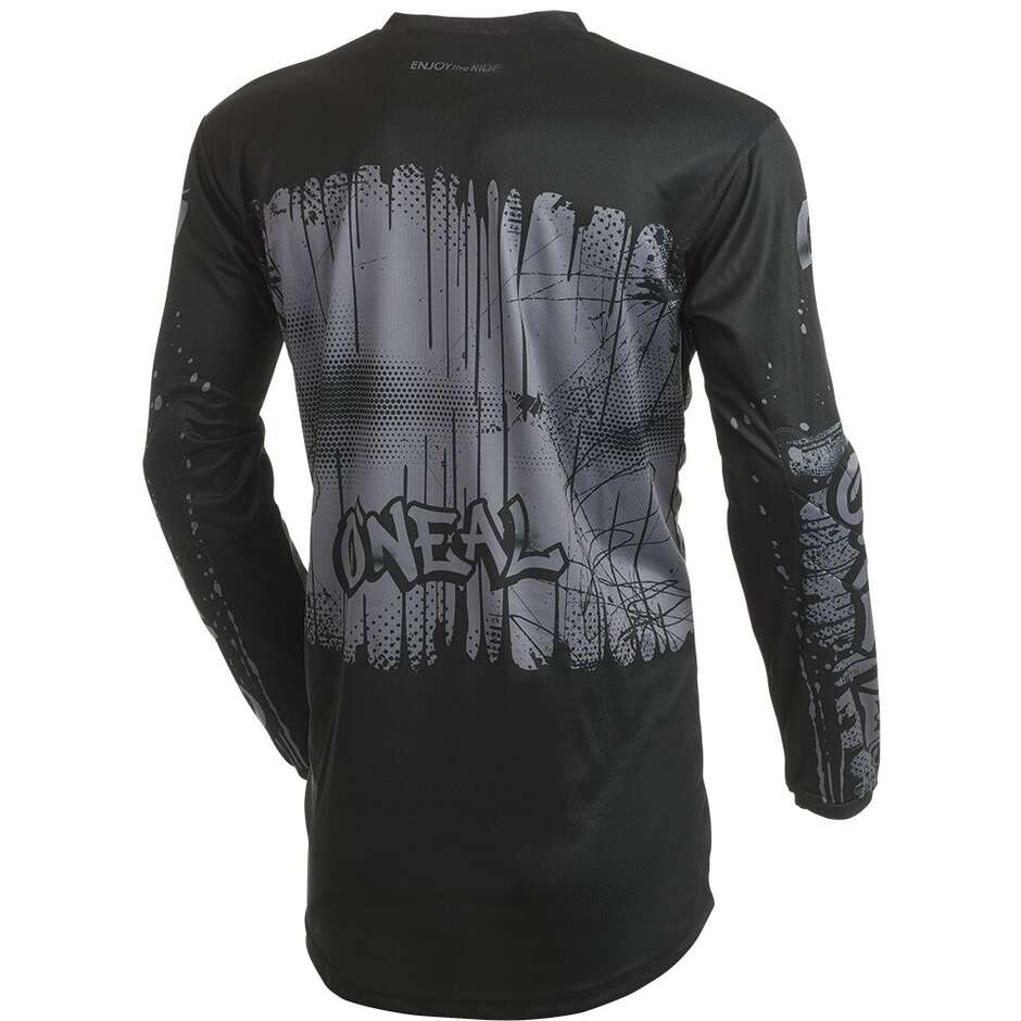Oneal ELEMENT RANCID Motocross Enduro Jersey Black Grey