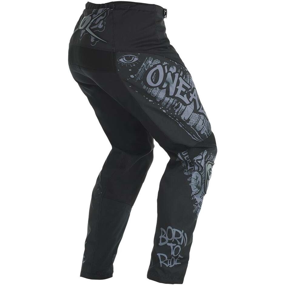 Oneal ELEMENT RANCID Motocross Enduro Pants Black Grey