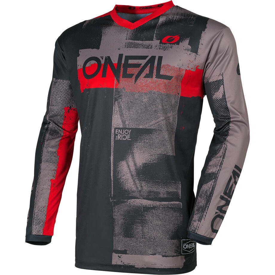 O'NEAL ELEMENT ROLLER Cross Enduro Motorcycle Jersey Grey Red