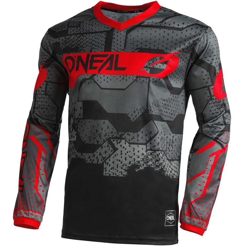 Oneal Element V.22 Camo Cross Enduro Motorcycle Jersey Black Red