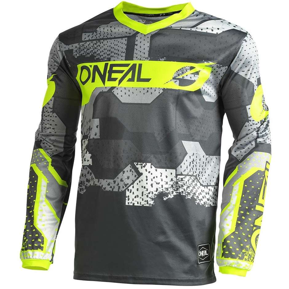 Oneal Element V.22 Camo Cross Enduro Motorcycle Jersey Black Yellow