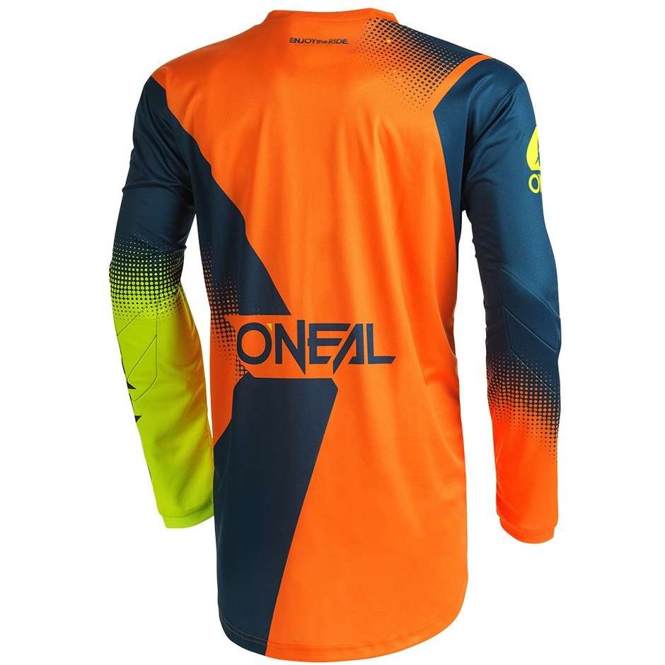 Oneal Element V.22 Racewear Cross Enduro Motorradtrikot Blau Orange Schwarz