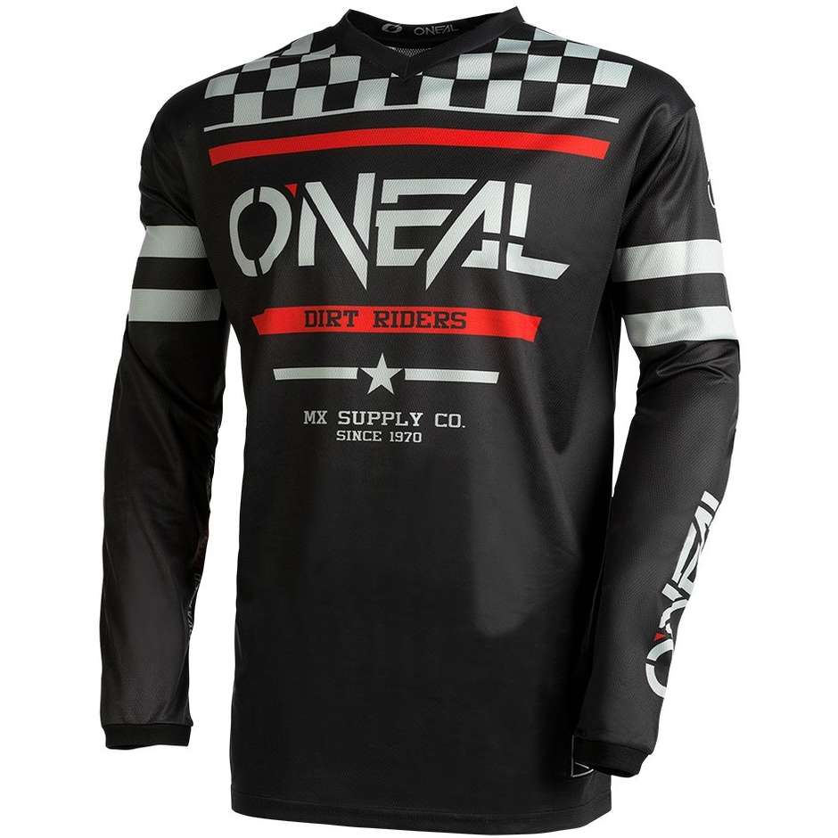 Oneal Element V.22 Squadron Cross Enduro Motorcycle Jersey Black Gray