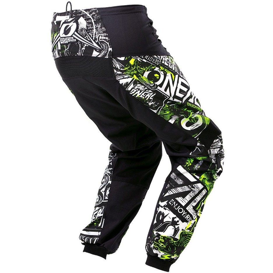 Oneal Element Youth Attack Cross Enduro Motorcycle Pants Black Yellow