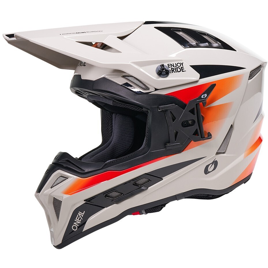 Oneal EX-SRS MAGMA Cross Enduro Motorcycle Helmet Grey Orange