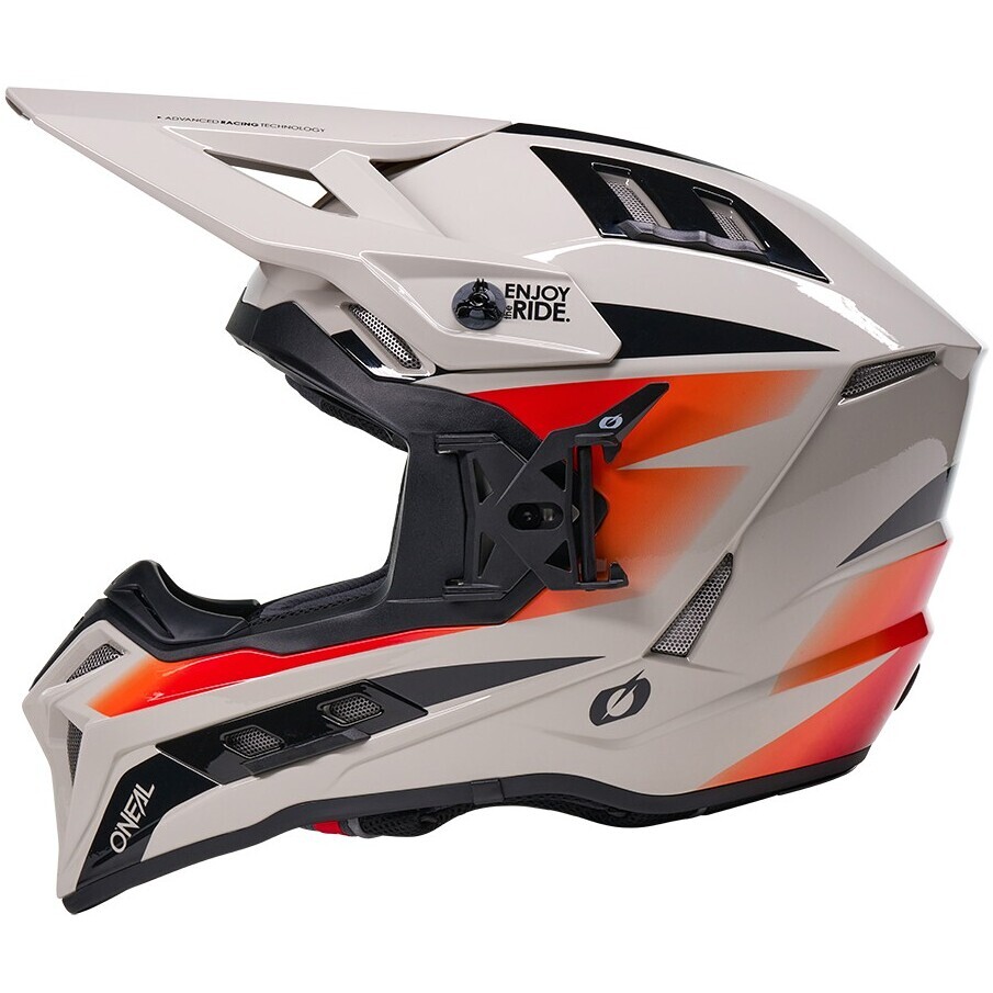 Oneal EX-SRS MAGMA Cross Enduro Motorcycle Helmet Grey Orange