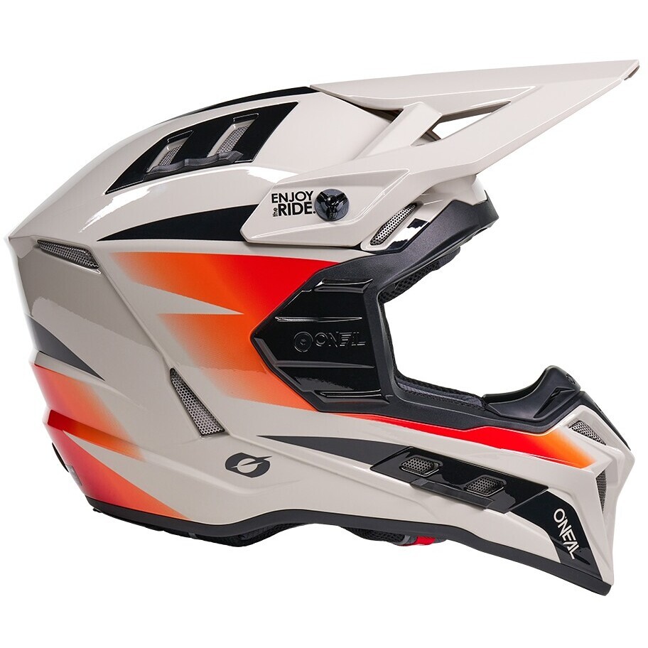Oneal EX-SRS MAGMA Cross Enduro Motorcycle Helmet Grey Orange
