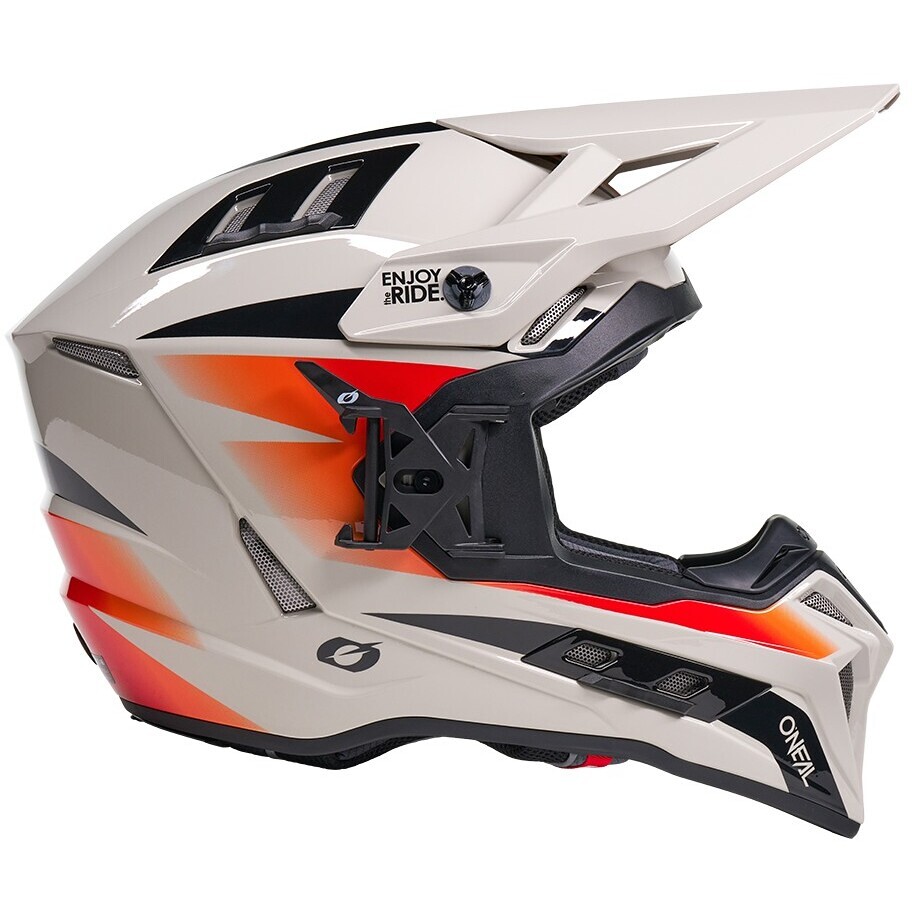 Oneal EX-SRS MAGMA Cross Enduro Motorcycle Helmet Grey Orange