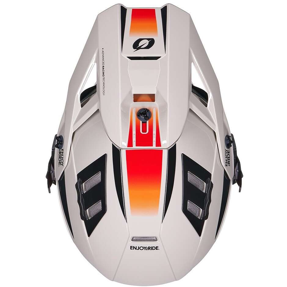 Oneal EX-SRS MAGMA Cross Enduro Motorcycle Helmet Grey Orange