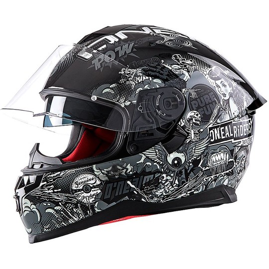 O'Neal Integral Motorcycle Helmet Challenger Double Visor CRANK Black