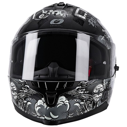 O'Neal Integral Motorcycle Helmet Challenger Double Visor CRANK Black