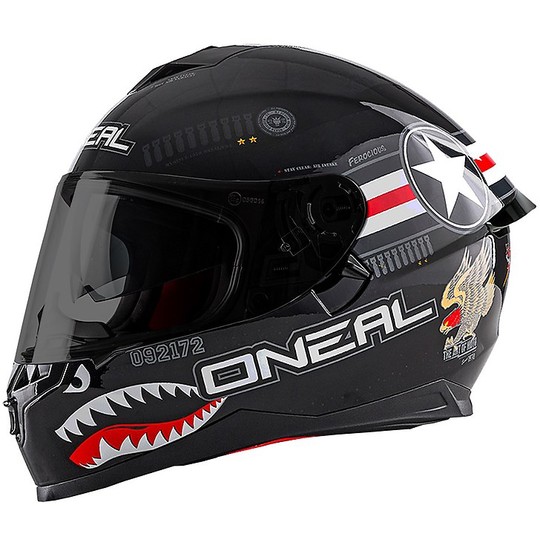 O'neal Integral Motorcycle Helmet Challenger Double Wingman Visor Black