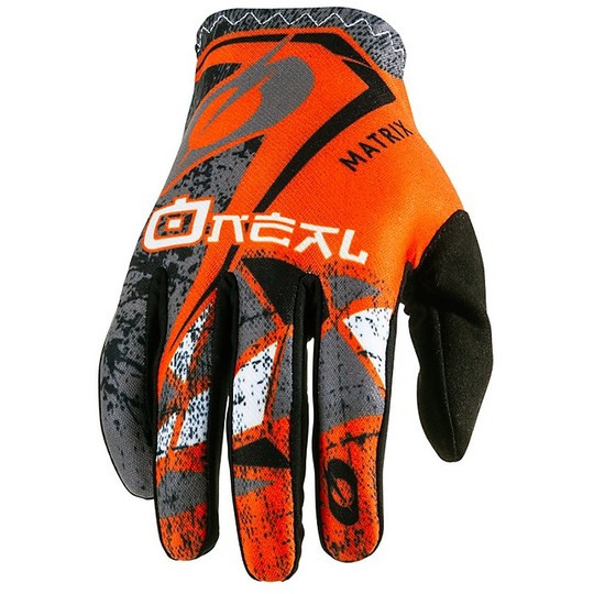 Oneal Matrix Zen Orange Schwarz Enduro Cross Handschuhe