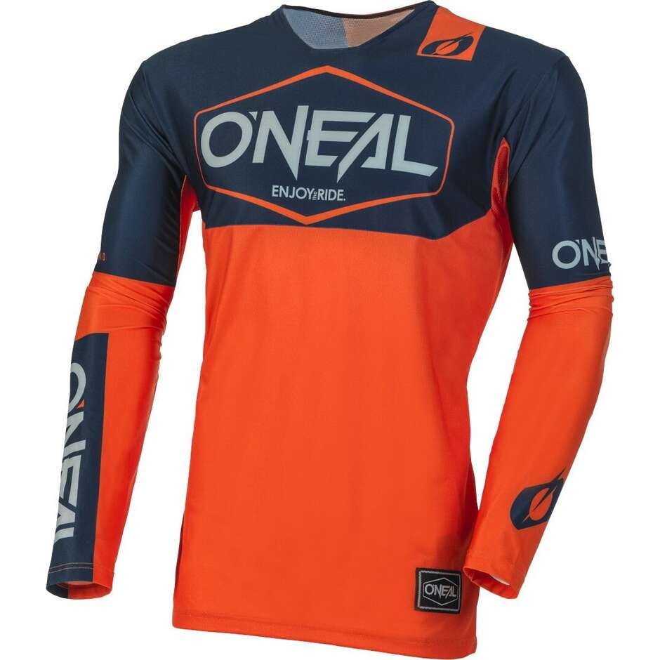 Oneal MAYHEM HEXX Blue/Orange Moto Cross Enduro MTB Jersey