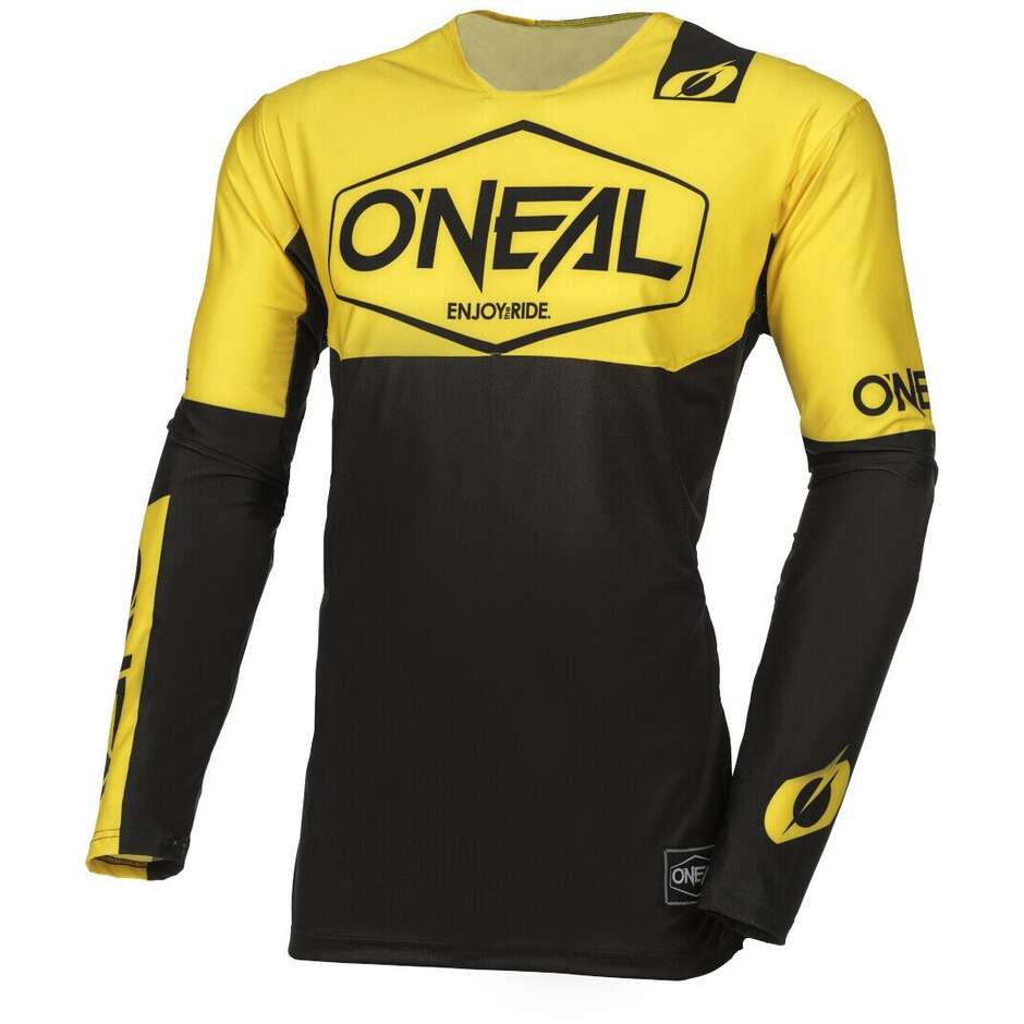 Oneal MAYHEM HEXX Cross Enduro MTB Motorcycle Jersey Black/Yellow