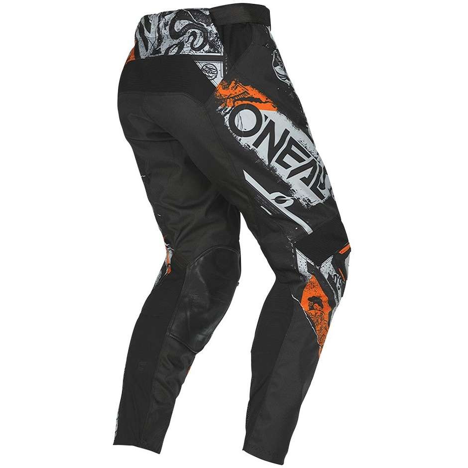 Oneal Mayhem Pants Moto Cross Enduro Pants V.22 Scarz Black Gray Orange