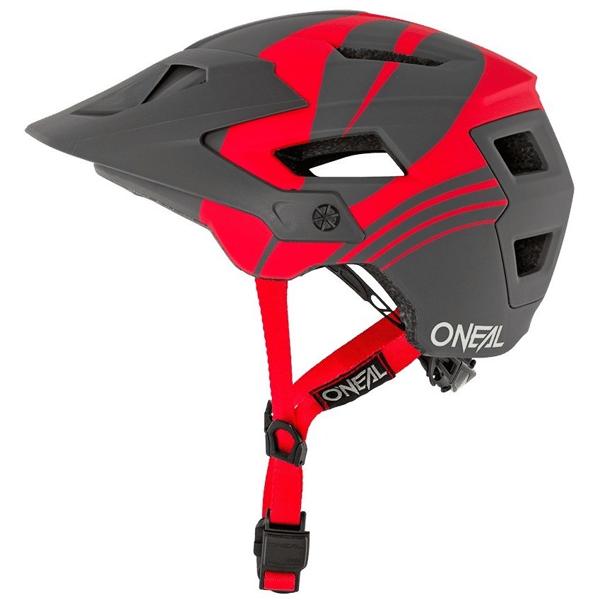 Oneal Mtb eBike Defender Nova Bike Helmet Black Gray Red