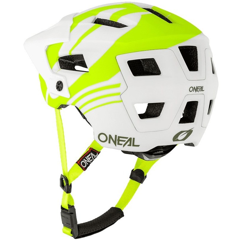Oneal MTB eBike Defender Nova Helm Weiß Gelb Fluo