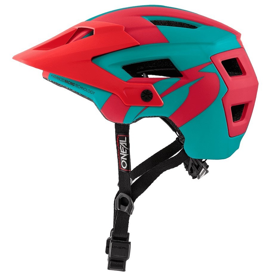 Oneal MTB eBike Defender Sliver Bicycle Helmet Red Blue