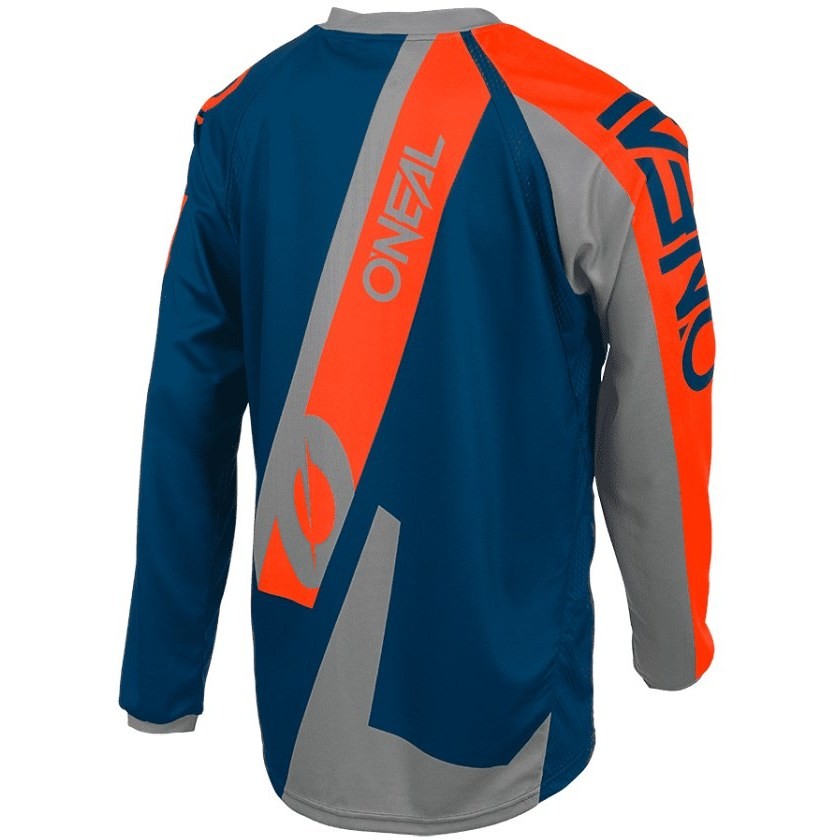 Oneal Mtb Ebike Element Hybrid Blue Orange Bike Jersey