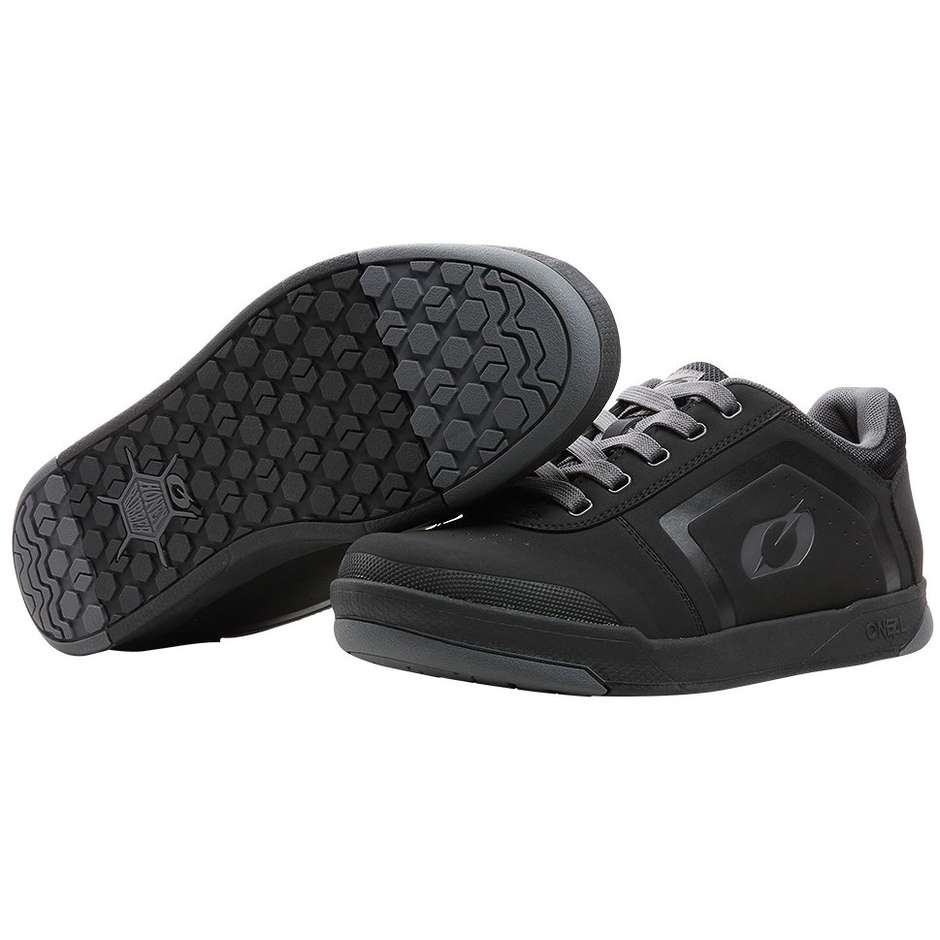 Oneal Pinned Flat Pedal V.22 MTB Ebike Shoes Black gray