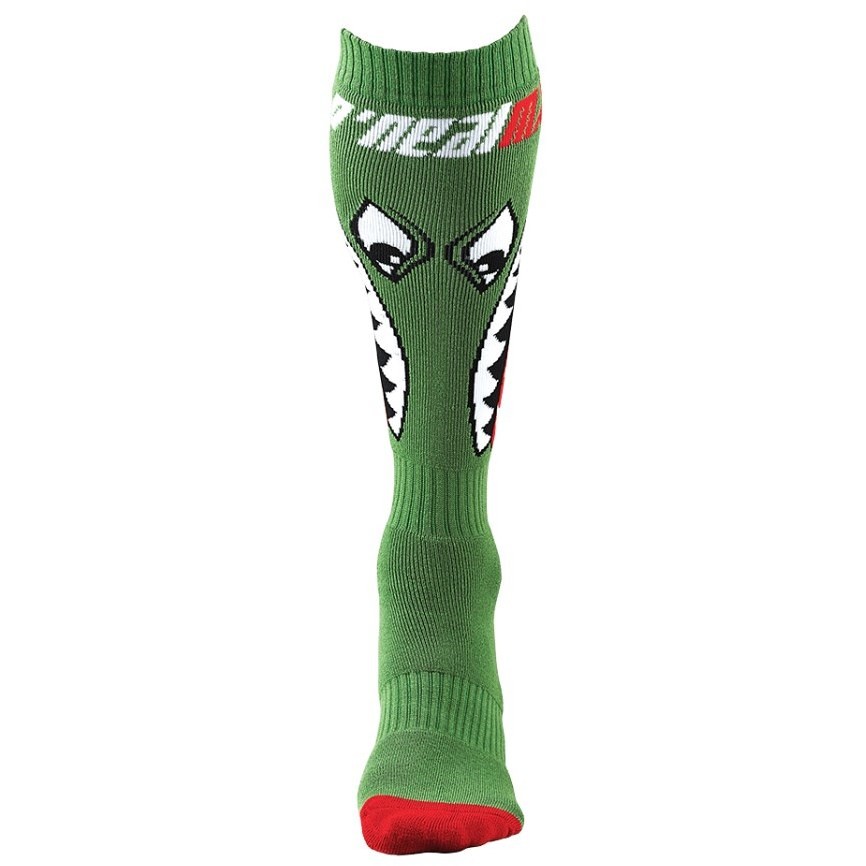 Oneal Pro Mx Sock Moto Cross Enduto Mtb Green Long Socks