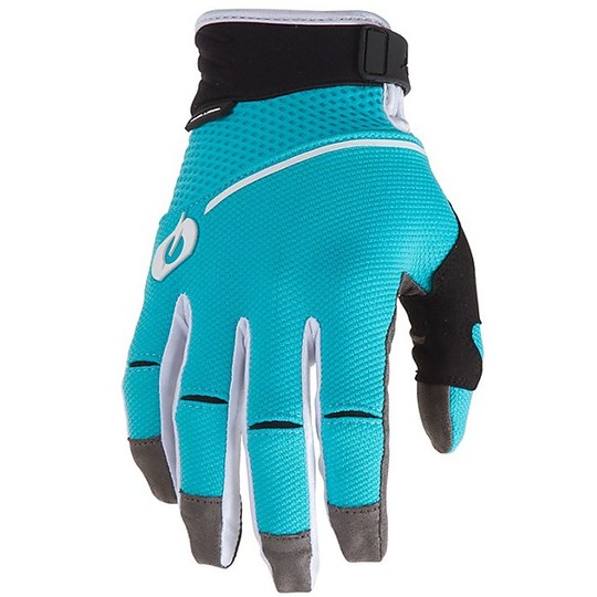 Oneal Revolution Blue Cross Enduro Motorcycle Gloves