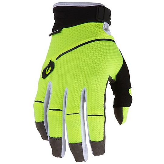 Oneal Revolution Neon Yellow Cross Enduro Motorcycle Gloves