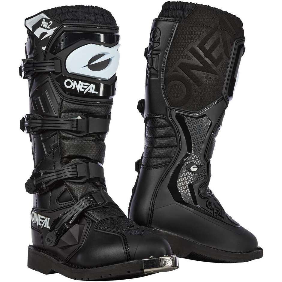 O'Neal RIDER PRO 2 Schwarze Motorrad-Cross-Enduro-Stiefel