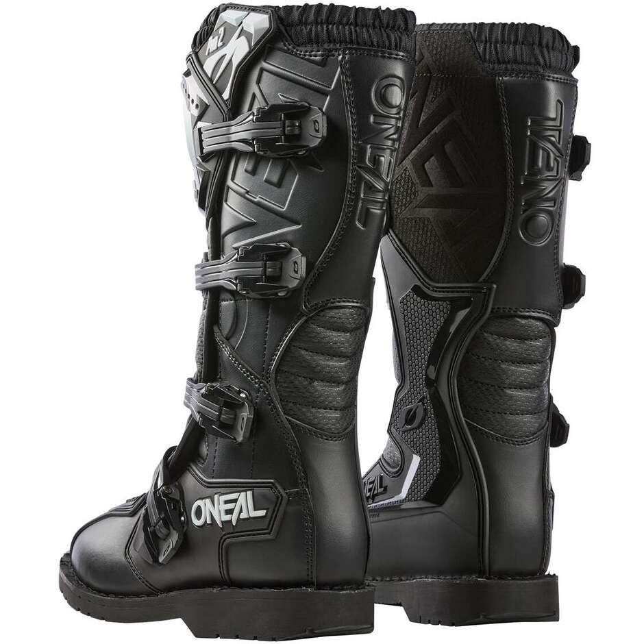 O'Neal RIDER PRO 2 Schwarze Motorrad-Cross-Enduro-Stiefel