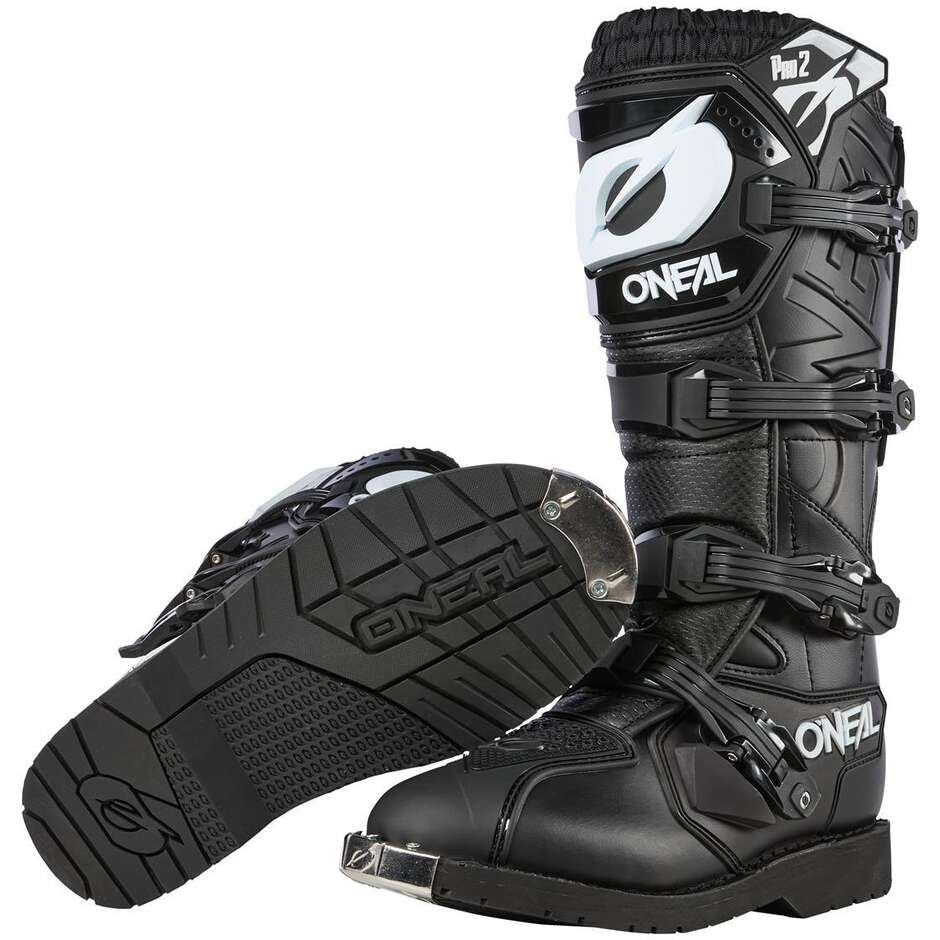 O'Neal RIDER PRO 2 Schwarze Motorrad-Cross-Enduro-Stiefel