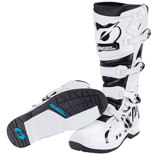Oneal RMX BOOT Cross Enduro Motorcycle Boots White Black