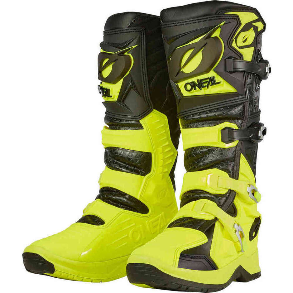 O'NEAL RMX PRO Cross Enduro Motorcycle Boots Black/Neon Yellow