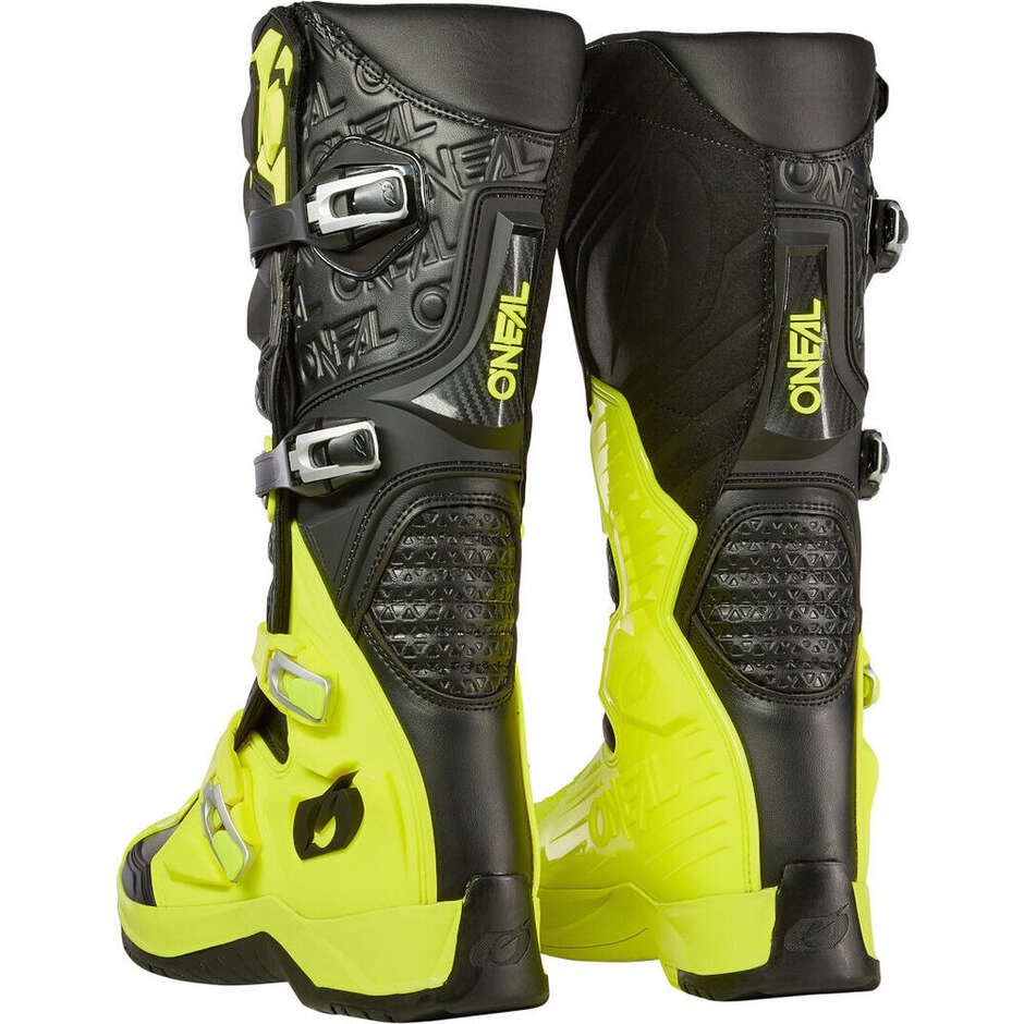 O'NEAL RMX PRO Cross Enduro Motorcycle Boots Black/Neon Yellow
