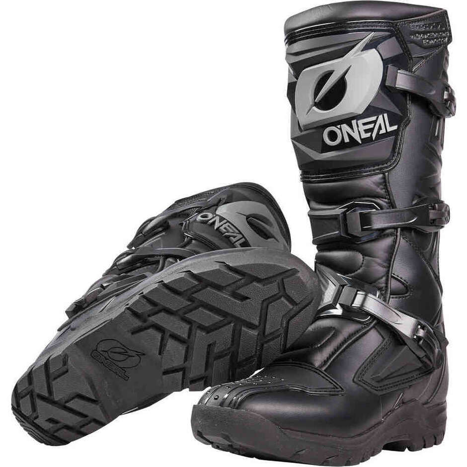 O'NEAL RSX Adventure Black Cross Enduro Motorcycle Boots