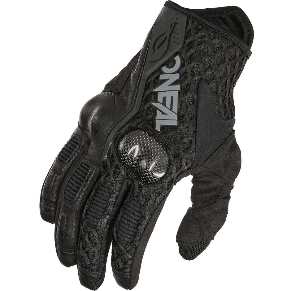Oneal SCX Glove Schwarze Motorradhandschuhe mit Schutz