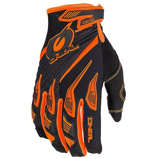 Oneal Sniper Elite Orange Black Cross Enduro Motorcycle Gloves