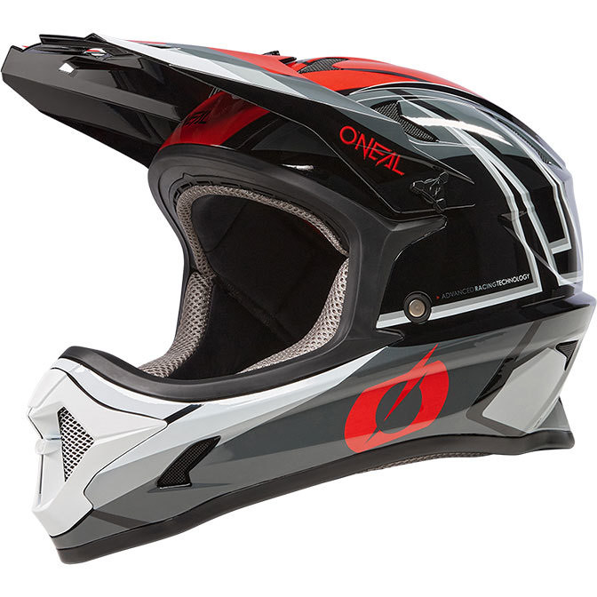 Oneal SONUS SPLIT V.23 Full Face Bike Helmet Gray Red